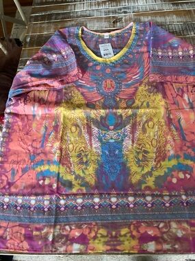 Bijoux Terner Yellow Pink Blue Printed Embellished Cover